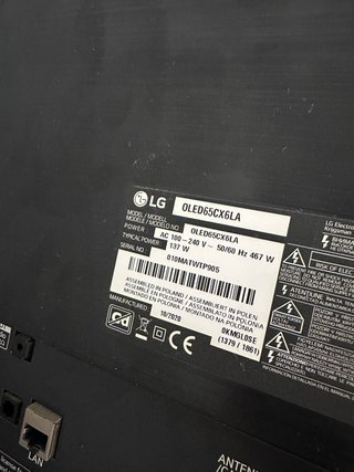LG 65” OLED 65CX6LA