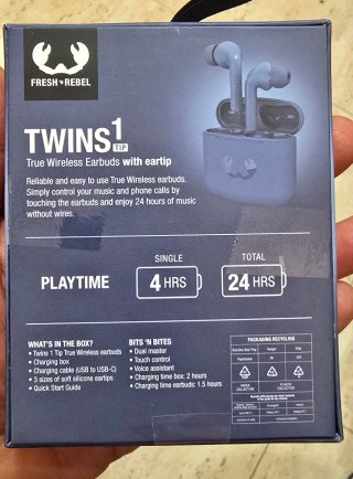 Auriculares Fresh 'n Rebel Twins 1 Azul