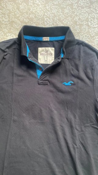 Polo Hollister Negro Talla M