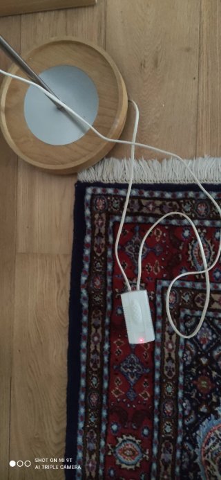 Lámpara de pie moderna metal y madera