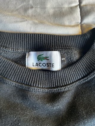 Sudadera Lacoste Negra Talla S