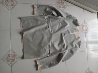 Spolverino donna beige/grigio