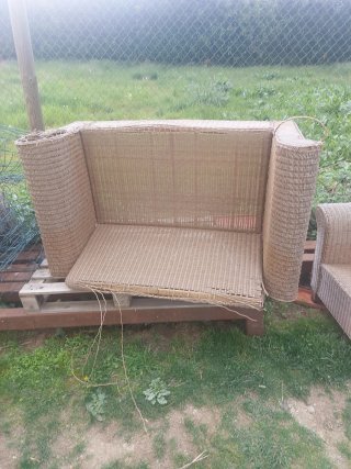 Sillones de exterior de mimbre