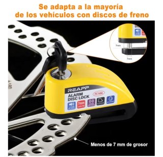 NUEVO Candado Alarma Disco Freno REAPP