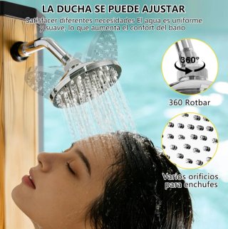 Ducha Solar 40L Exterior Madera Negra