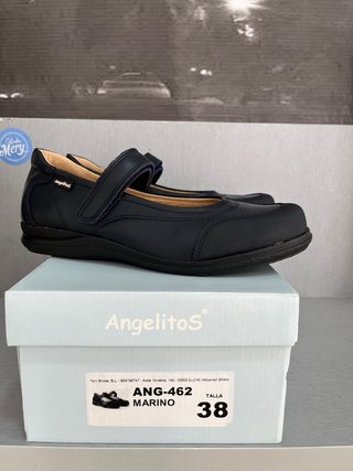 Zapatos colegiales piel Merceditas T.38 nuevos