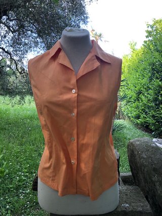 Camicia cotone Andrea Sassi arancione