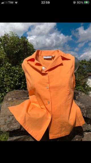 Camicia cotone Andrea Sassi arancione