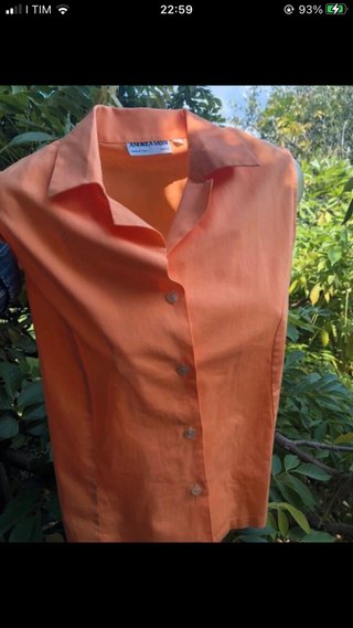 Camicia cotone Andrea Sassi arancione