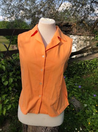 Camicia cotone Andrea Sassi arancione