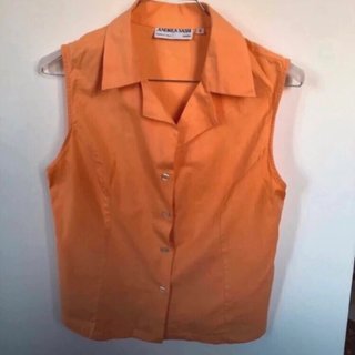 Camicia cotone Andrea Sassi arancione