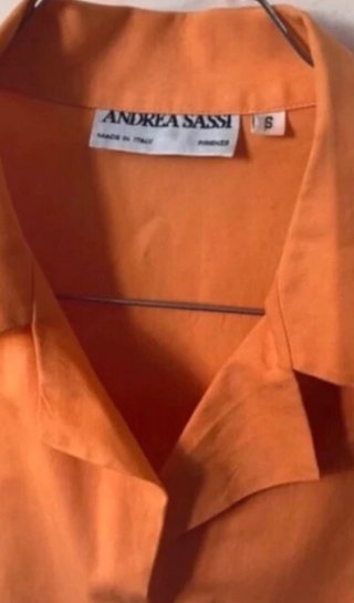 Camicia cotone Andrea Sassi arancione