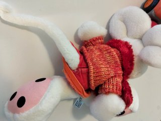 Peluche Diddlina con fiocco e maglioncino