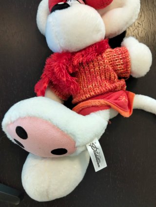 Peluche Diddlina con fiocco e maglioncino