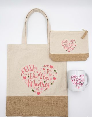 Pack Mamá: Bolso, Neceser y Taza con tu FOTO