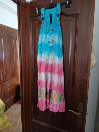 Vestido playero tie-dye