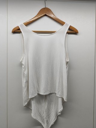Blusa Blanca Boho Chic Talla Única Botones Nácar