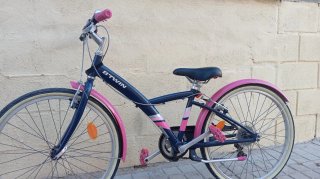 Bicicleta BTWIN 24 Azul y Rosa
