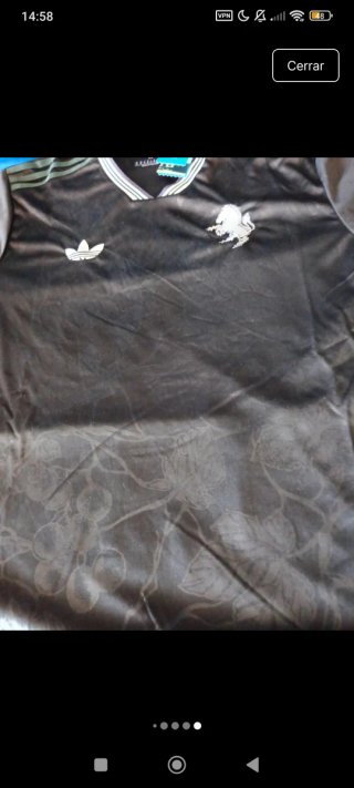 Camiseta Juventus Adidas Negra Talla XL