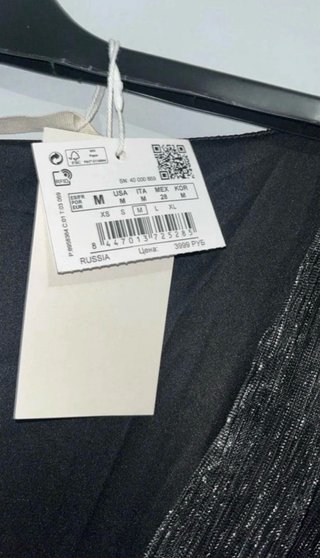 Vestido plateado y negro