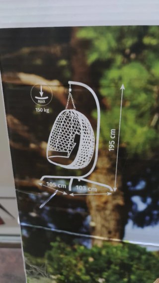 Silla Colgante Hesperide Mimbre y Metal