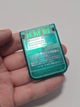 memory card ps1 verde 1193 Sony - memoria play1