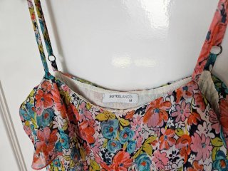 Vestido largo flores Suiteblanco talla M