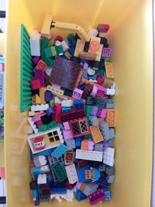 Caja Almacenaje LEGO Amarilla