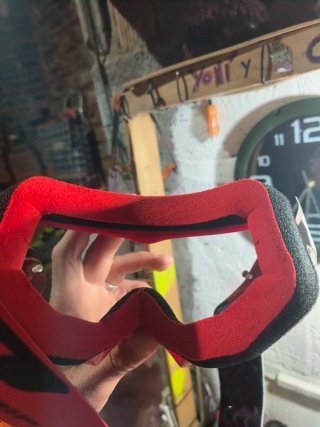 Gafas Motocross Enduro PROGRIP Rojas y Negras