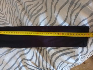 Crop top maniche lunghe nero