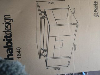 Mesa de madera habitdesign 1640 No envío