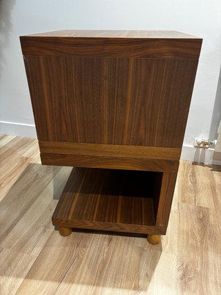 2 Módulos/Mesillas Madera Marrón