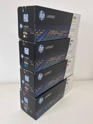 4 Toners HP 410A Originales (4 Colores)