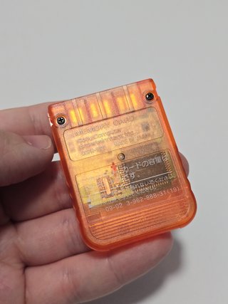 memory card ps1 naranja Sony - memoria play1