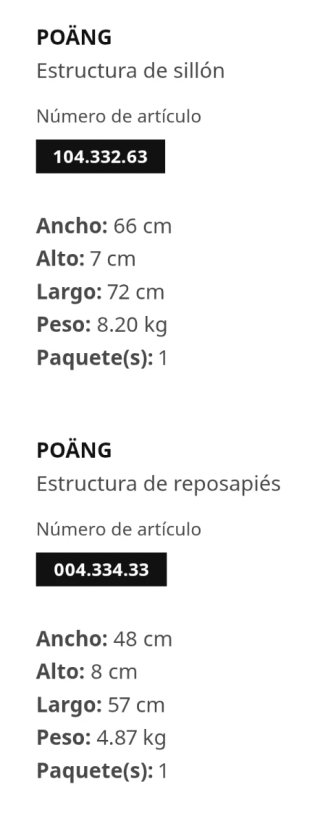 Poltrona Poäng Ikea con poggiapiedi