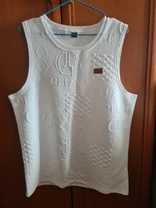 Camiseta sin mangas blanca Talla L