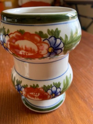 Barattolo per spezie vintage in ceramica dipinta