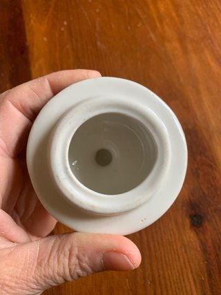 Barattolo per spezie vintage in ceramica dipinta