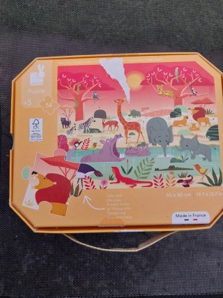 Puzzle Janod +5 Años Animales Selva