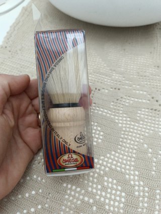 Pennello da barba Omega in legno