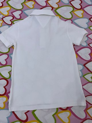 Polo Tommy Hilfiger Niñ@ Blanco