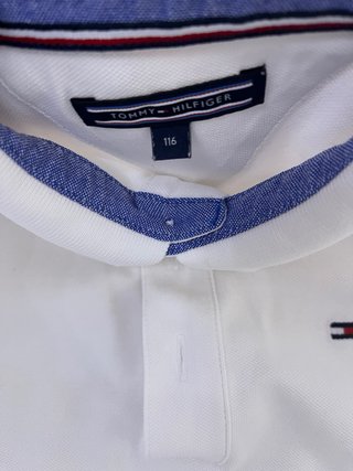 Polo Tommy Hilfiger Niñ@ Blanco