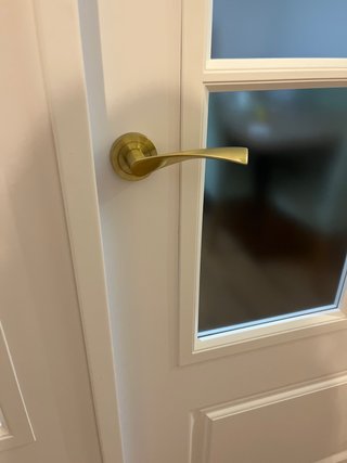 Puerta lacada blanca con cristal