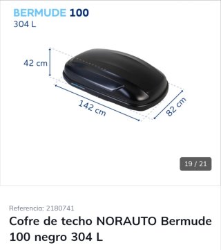 Cofre de techo Bermude 100