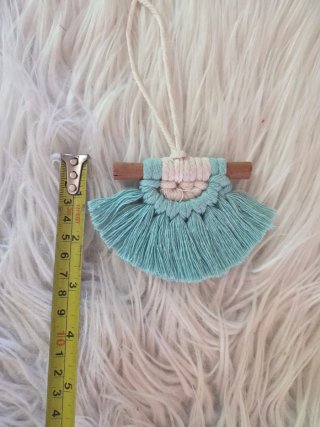 Mini arazzo ciondolo decorativo Boho macramè