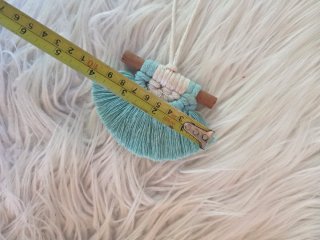 Mini arazzo ciondolo decorativo Boho macramè