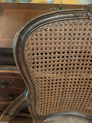 Conjunto 6 sillas y 2 sillones madera