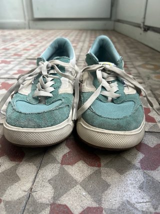 Vans VR3 CUSH Talla 38.5 Beige/Verde, cómodas.