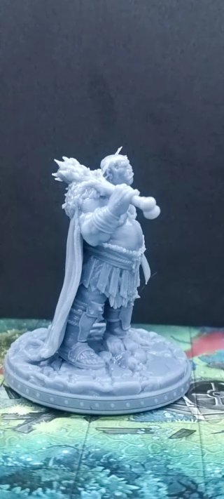 Figura Lord Ogro con Hacha y Cuchillo