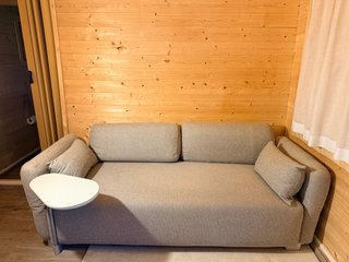 Sofá Cama IKEA Gris y Blanco